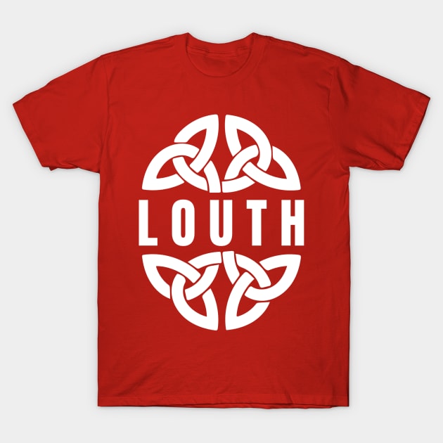 County Louth in Celtic Knot, Ireland T-Shirt by TrueCelt